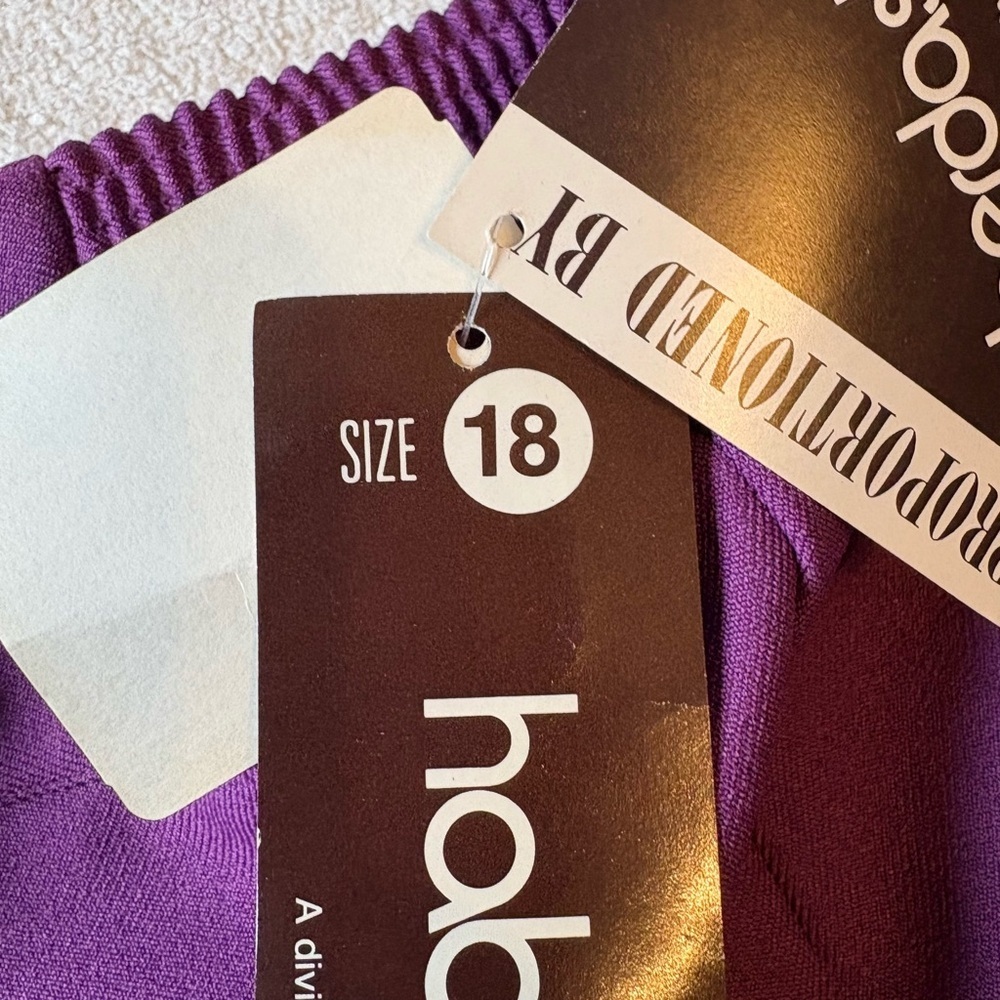 Vintage Haberdashery Plum Color Trousers, NWT. Sz 18 - Picture 9 of 10